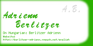 adrienn berlitzer business card